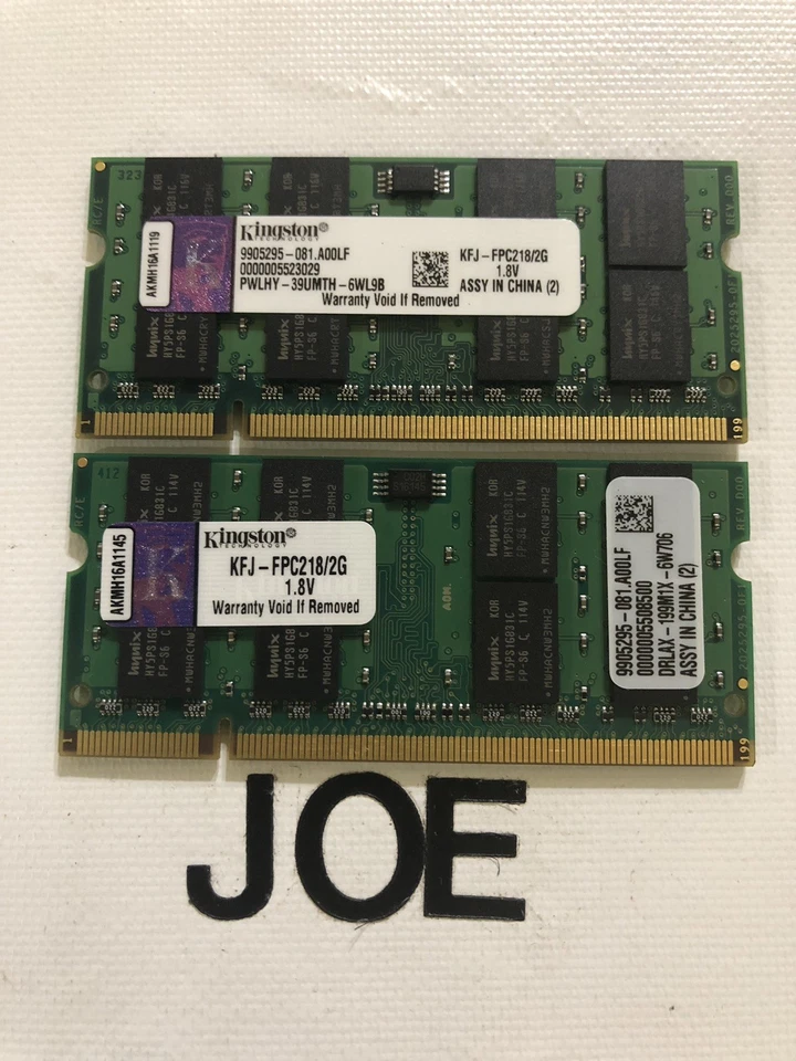 4GB 2x 2GB Kit Dell XPS M1210 M1330 M1530 M1710 M1730 M2010 DDR2 Laptop Memory✅✅ - Image 3 of 3