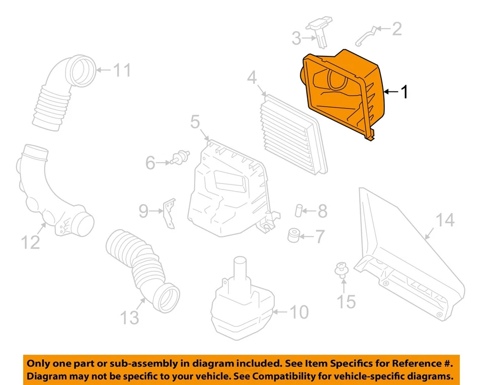 Conjunto de filtro de aire usado se adapta a: Subaru Wrx 2.0 2020 grado A Foto 3 de 4
