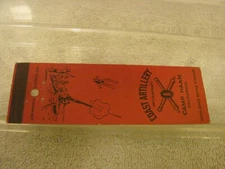 CAMP HAAN CALIFORNIA COAST ARTILLERY OLD MATCHBOOK COVER GUNNER GRAPHICS