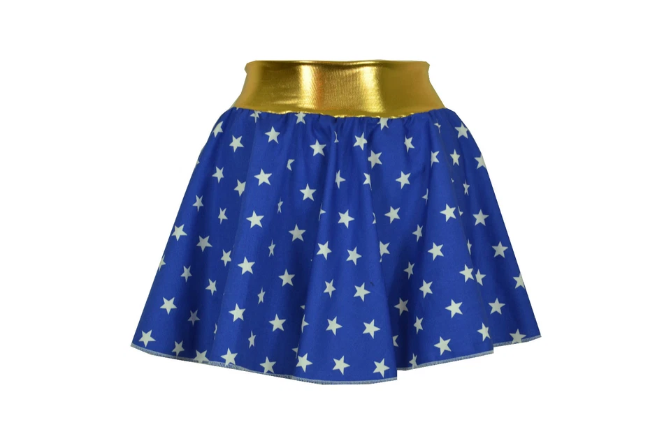 Girls Wonder superhero COSTUME Superhero Skirt Style, Costume, Fancy Dress - Image 2 of 2