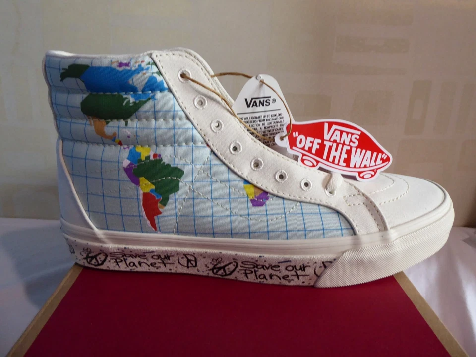 Save the world vans high tops Clearance