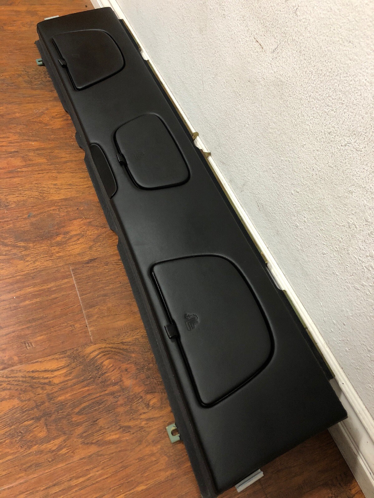 2006 Bentley Continental Flying Spur Black Leather Rear Deck Shelf Trim Panel