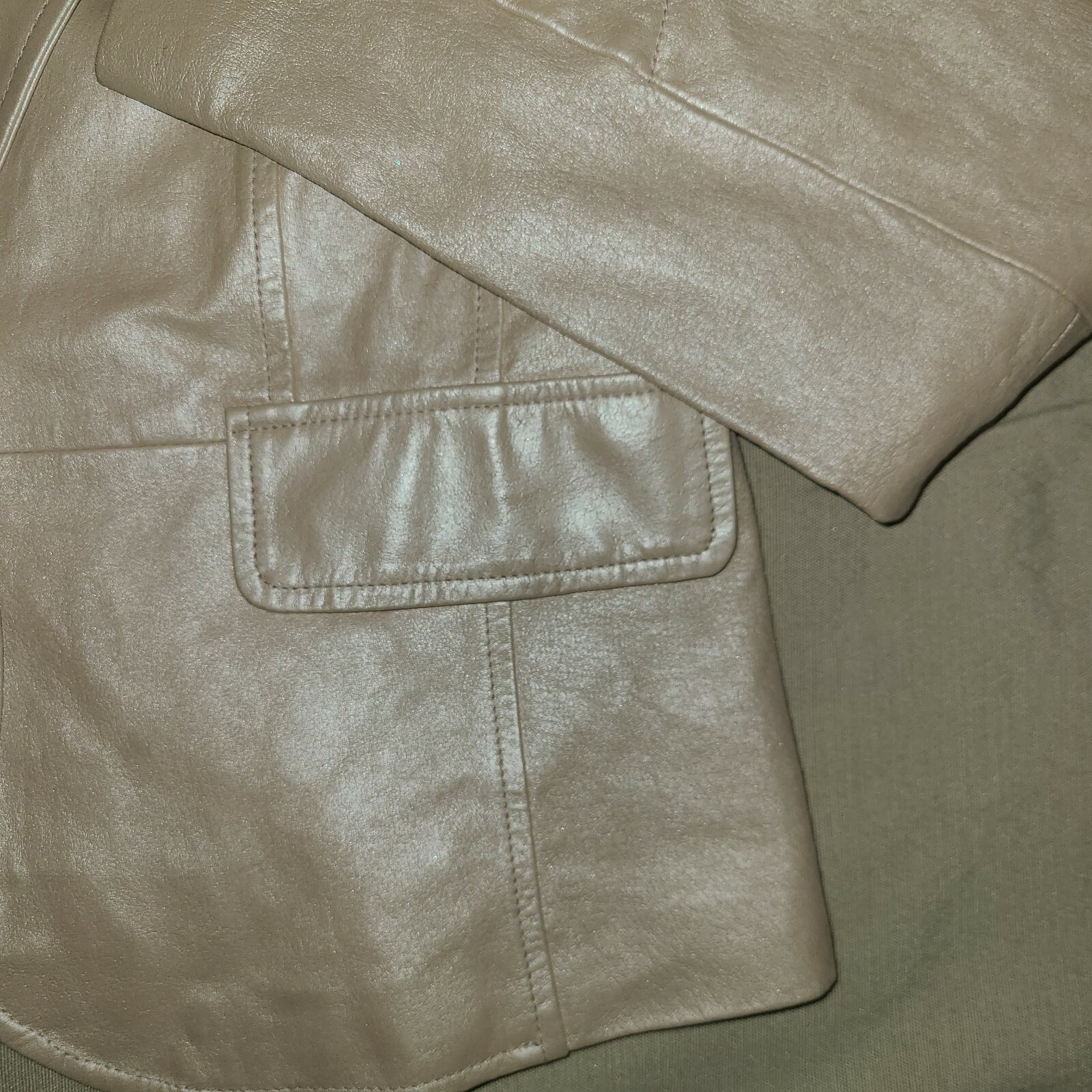 worthington outer shell leather jacket - image 4