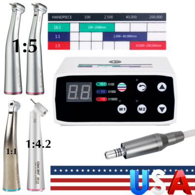 Dental Electric LED Micro Motor Handpiece KaV style 1:1/1:5 Increasing