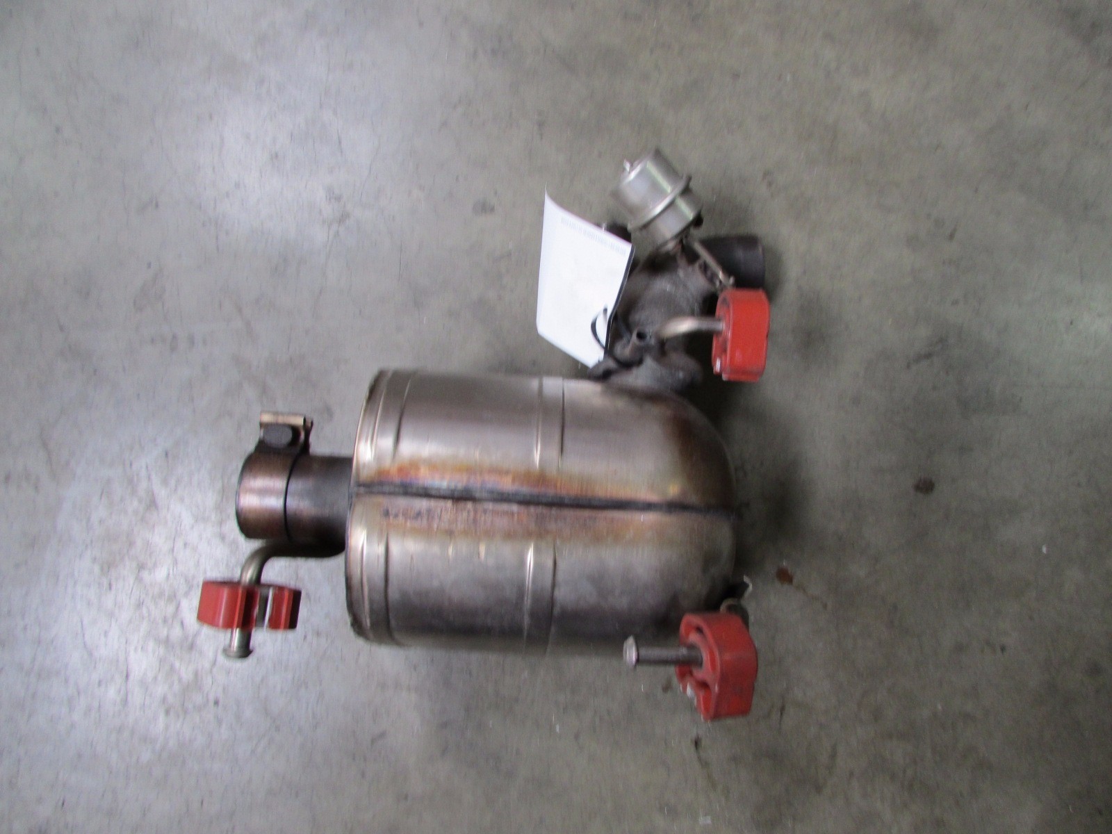 Ferrari 458 Italia, LH, Left Rear Muffler, Exhaust, Used, P/N 263065