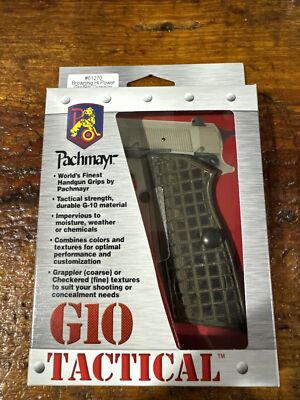 Pachmayr G10 Green/Black Grappler Grips for Browning Hi Power Pistols NEW! 61270