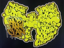 Wu Tang Clan W Decal Sticker Graffiti Method Man, Old Dirty Bastard, Rza, Gza 