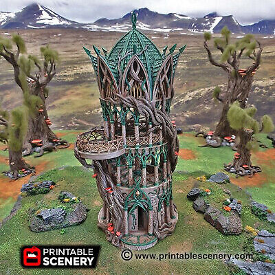 Tower Aeternus by Printable Scenery, 3D Printed Tabletop RPG Scenery Wargame