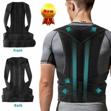 Medical Scoliosis Posture Corrector Spine Back Support Shoulder Brace Belt