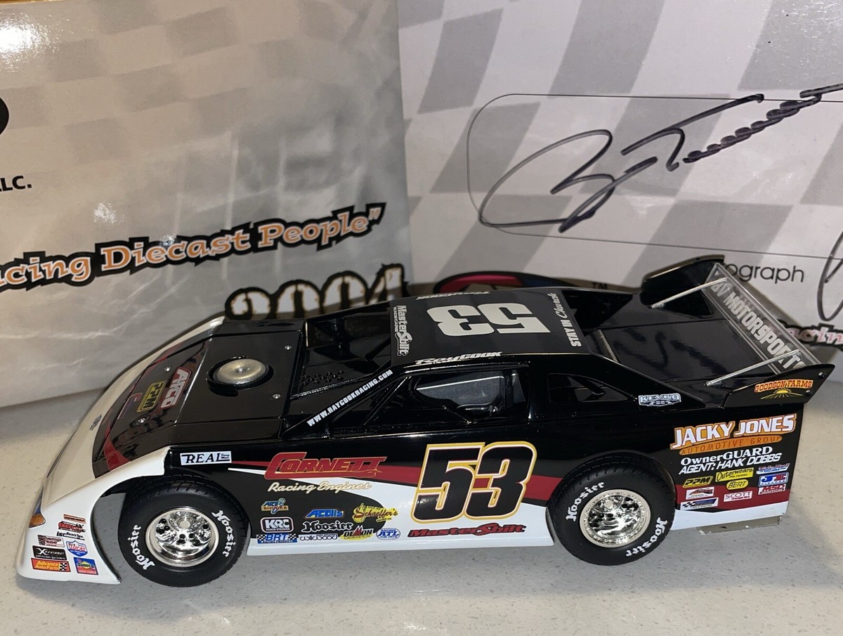 ADC Dirt Late Model 1:24 Scale #53 Ray Cook W/ Autographed box! 1/1,008  Produced