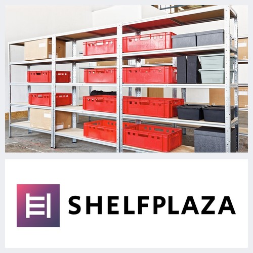 shelfplaza PRO Metallregal Schwerlastregal blau-orange, 200 cm hoch, 21 Variante - Bild 7 von 8