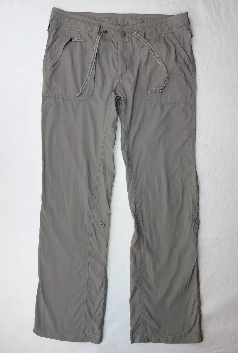 The North Face Pants Womens Size 8 Crop Roll Up Leg Hiking Camping Fishing  Gray