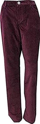 Cordhose Damen von Eddie Bauer Kurzgröße - Weinrot Gr. 6 US NEU