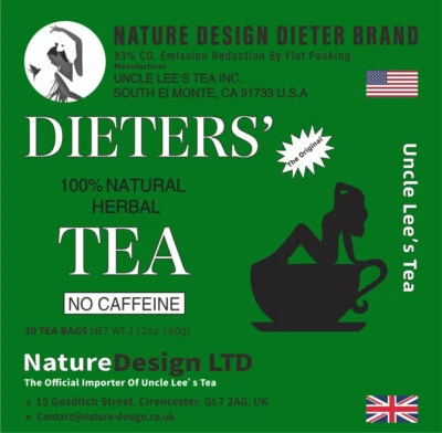 DIETERS' DRINK Uncle Lee's Dieters Tea Weight Loss Drink 30 Bags from the official importer !!!