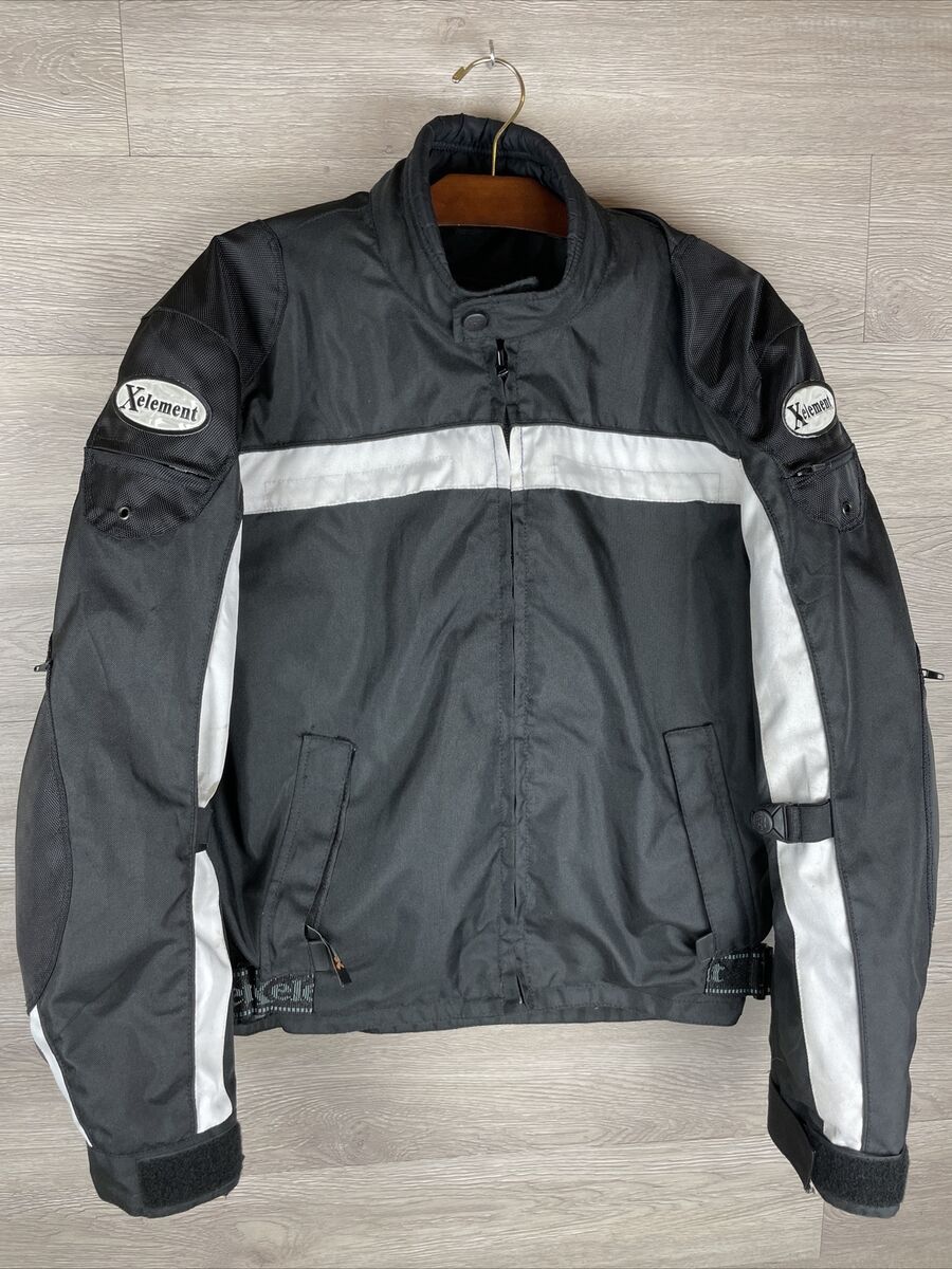 X Element Advanced Motorcycle Gear Black Biker Jacket XL Zip X Element Advanced Motorcycle Gear Black Biker Jacket XL Zip