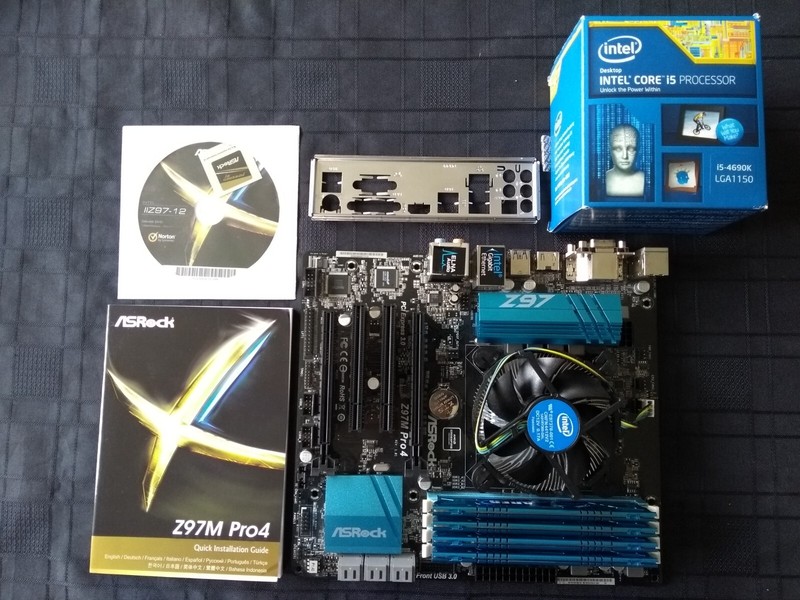 ASRock Z97M Pro4 + Intel i5-4690K + G.Skill Ares 16GB (4x4GB) DDR3