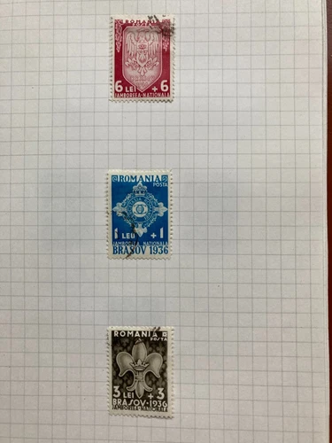 Romania 1936 Set Boy Scout Camp Kronstadt Brasov Stamped