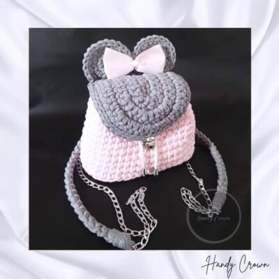 Crochet Backpack women purse bag cute shoulder bag summer festival
