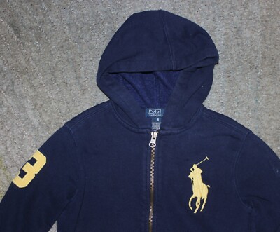 Polo Ralph Lauren Boys Navy Hoodie (Big Pony) - Size 5 - EUC | eBay
