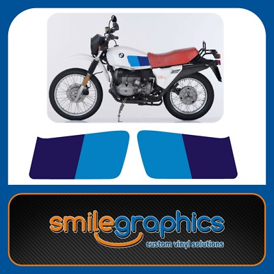 BMW R80 GS 1981-1987 - Tank Decals Stickers Graphics Blue Purple | eBay