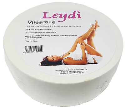 Leydi Vliesrolle 70m, Vliesstreifen, Waxingstreifen, Warmwachs, Stripwax, Agda