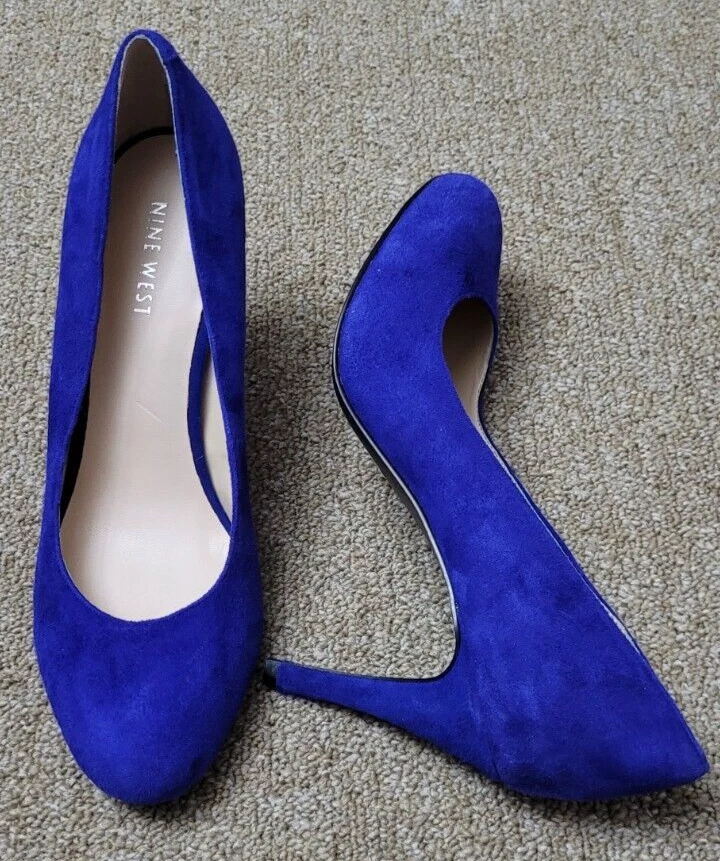 Nine west royal sales blue shoes