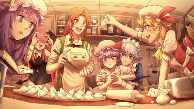 Anime touhou sakuya izayoi patchouli knowledge hong Playmat Gaming Mat