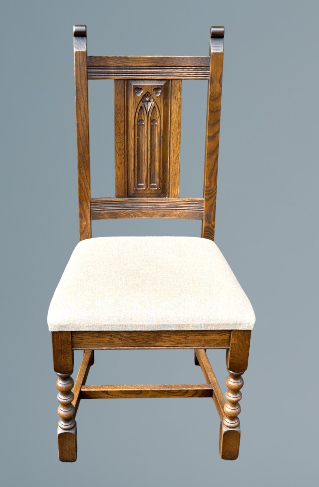 Set of Ten Oak Dining Chairs Wood Bros Old Charm Furniture eBay