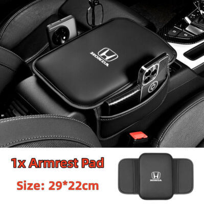 #ad Car Armrest Cushion Cover Center Console Box Pad Mat with Pocket for Honda New $10.99