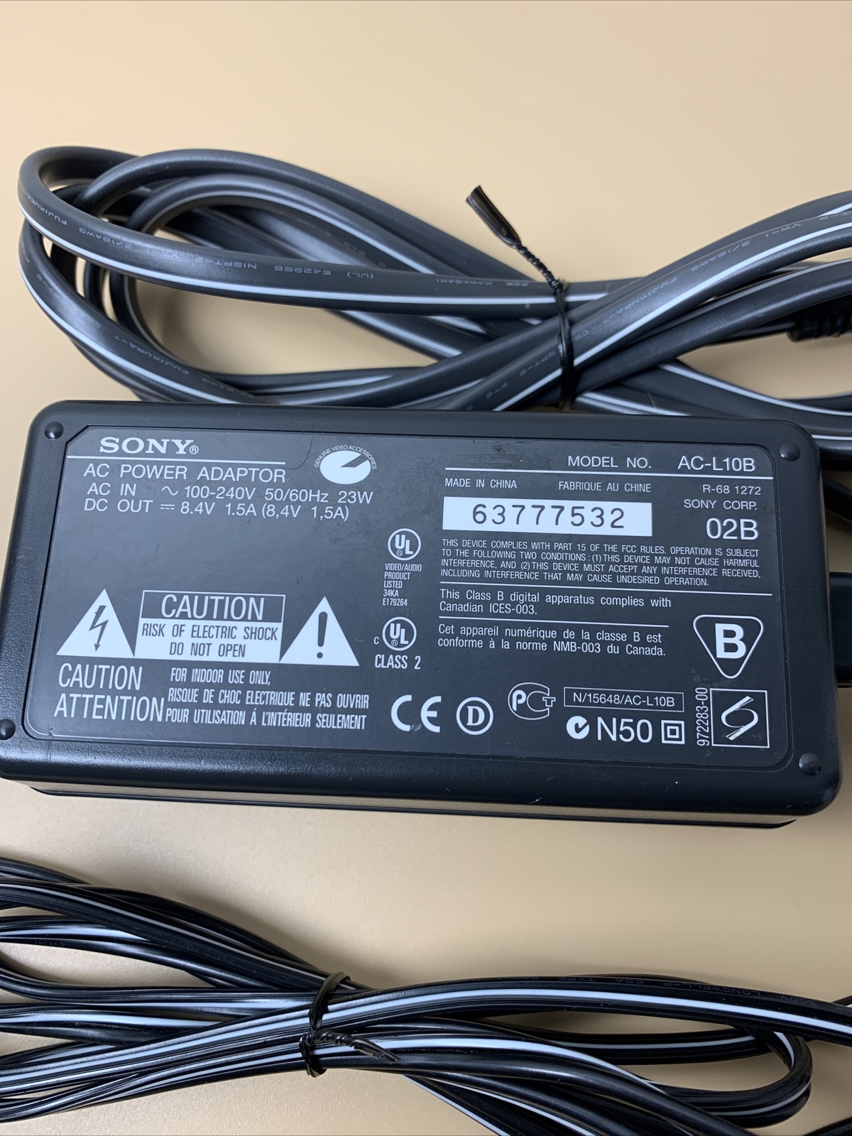 SONY ACL10B AC Power Adaptor Handycam Adapter Charger Genuine OEM eBay