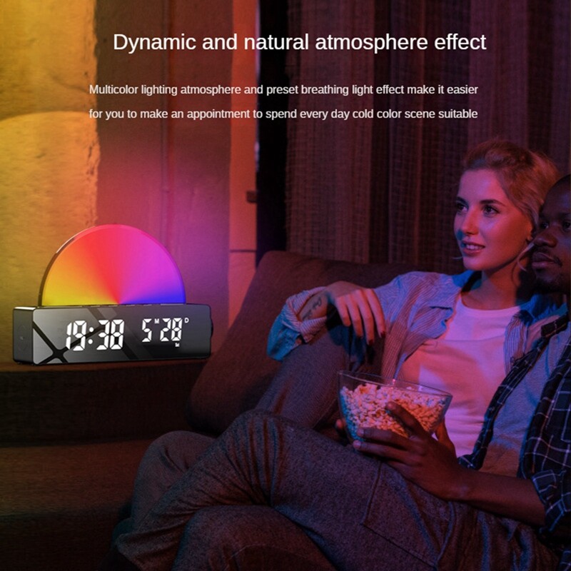 Sunrise Alarm Clock, Light Dawn Simulator, Bedside Sun Lamp Multi