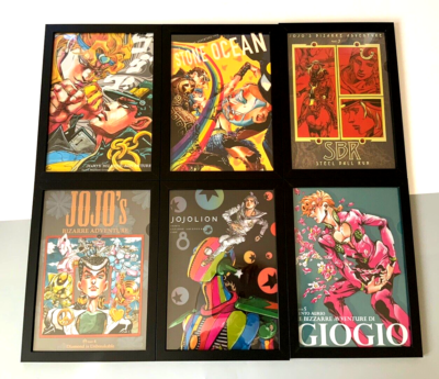 JoJo's Bizarre Adventure JOJO Exhibition Araki framed poster clear