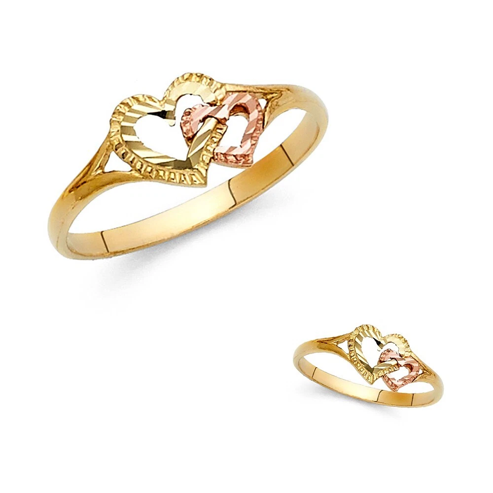 Two 2024 heart ring