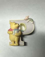 NWT Disney Classic Pooh Alphabet Letter   P  by Michel  Co - Can stand or hang