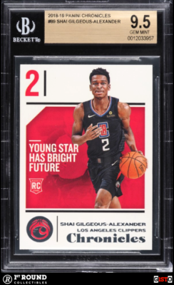 Shai Gilgeous-Alexander RC BGS 9.5: 2018-19 Panini Chronicles 