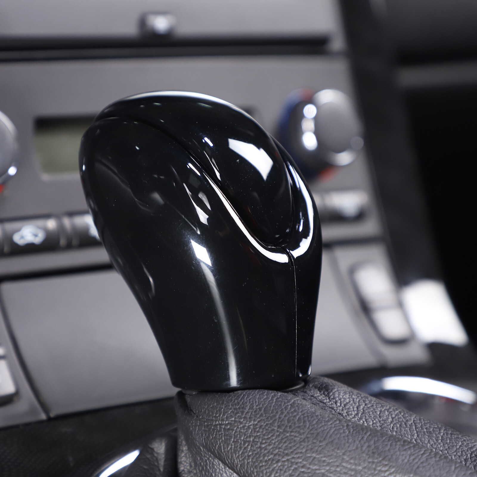 For Corvette C6 Z06 200513 Gear Shifter Head Knob Case Glossy Black