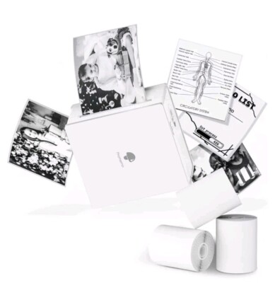 Phomemo M02 Mini Pocket Printer- Inkless Note Printer With 3 Rolls Of Paper