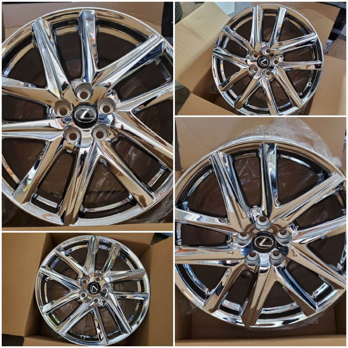 Lexus Chrome Wheels 2020 Lexus ES350 | Custom Offsets