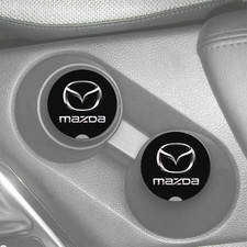 Mazda Logo Dark Gray Design Custom Rubber Car Coasters Set 2 Mazda Logo Dark Gray Design Custom Rubber Car Coasters Set 2