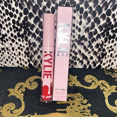 Kylie Jenner Lip Shine Lacquer #416 DON'T @ ME  Bright Red Color New In Box.