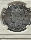 1934-S Peace Dollar Better Grade Key Date 90% Silver Dollar XF Like Detail — photo 4