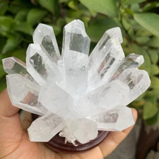305G  New Find  white Phantom Quartz Crystal Cluster Mineral Specimen Healing