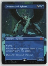 Consecrated Sphinx (Borderless) LP Foil Double Masters 2022 Magic: The Gathering