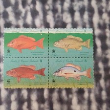 Znaczki rybne WWF MNH Turks & Caicos
