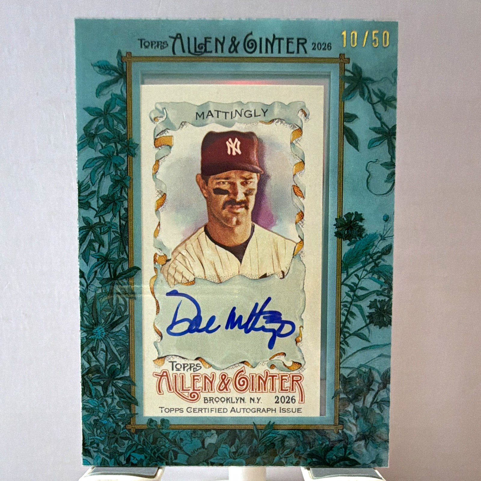 Topps 2026 Allen & Ginter Don Mattingly New York Yankees Auto #MA-DM /50