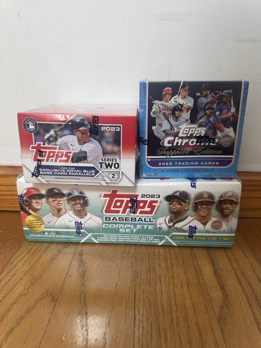 Topps Chrome Sapphire MLB 2022/23 Bundle – 3 Box Set with