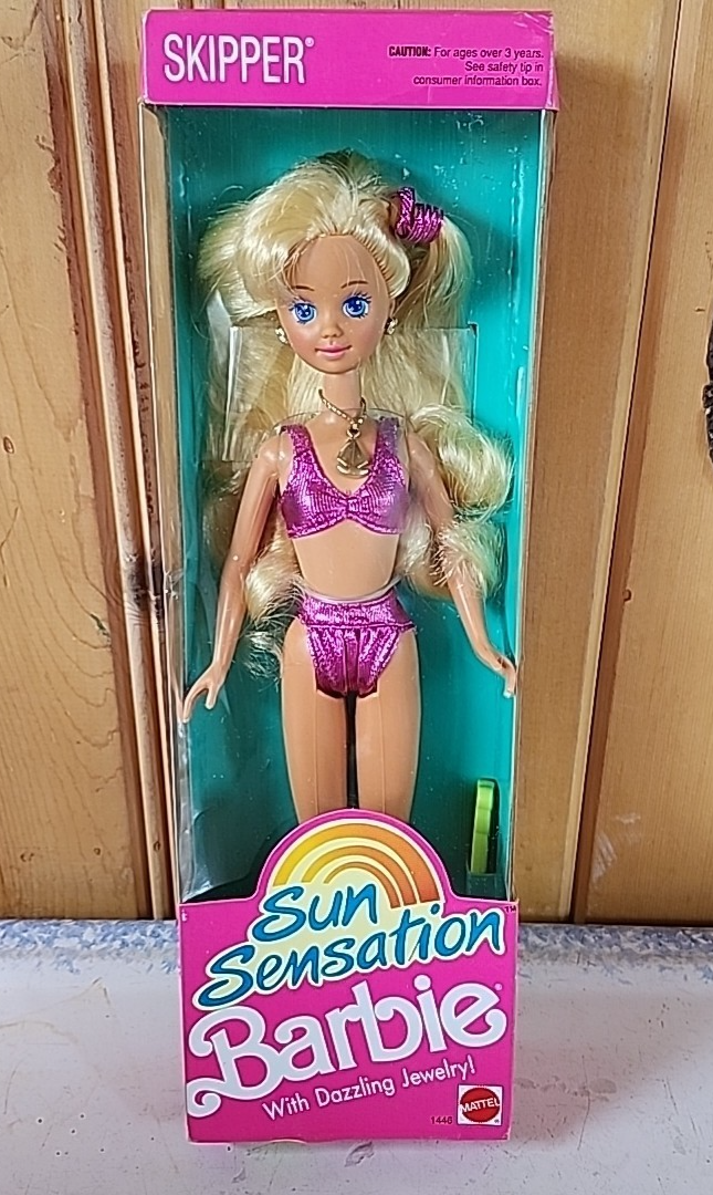 Barbie 1991 Sun Sensation Skipper Fashion Doll #1446 New in Box | eBay