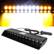 12 Led Car Emergency Warning Beacon Strobe Light Bar Windshield Dash Hazard Lamp 12 Led Car Emergency Warning Beacon Strobe Light Bar Windshield Dash Hazard Lamp