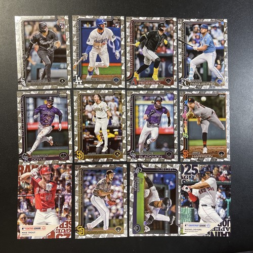 Lotto Inserti Foil Allenamento Primavera 2025 Topps Serie 1 Baseball (x12) Trota RC ๐ฅ - Foto 1 di 7