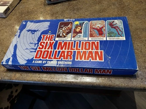 Vintage Parker Brothers The Six Million Dollar Man Board Game Complete